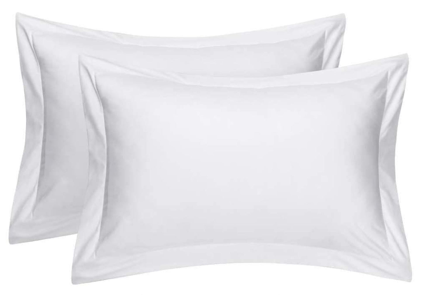 white oxford border pillowcase 300TC cotton 2pack